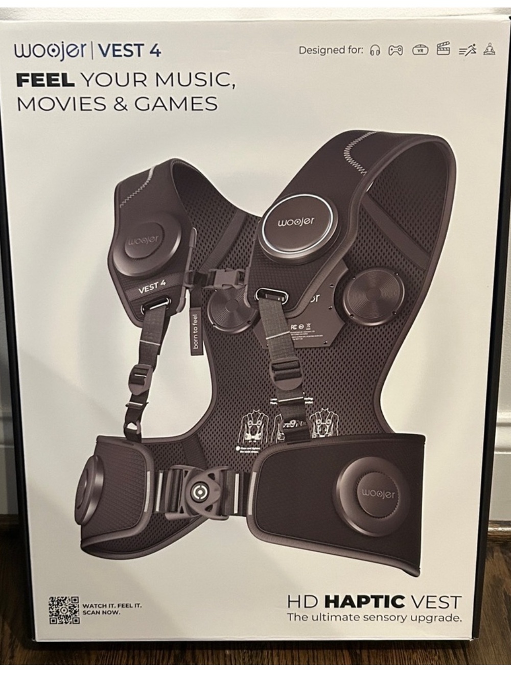 AMAZING! Woojer HD Haptic Vest 4! Like New! Only Tried Once!